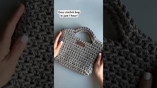 How to crochet for beginners  easy crochet bag for beginners #crochetforbeginners #crochetbag #diy