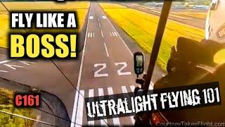 Ultralight Pattern Flying at a Large Airport LIKE A BOSS! C161