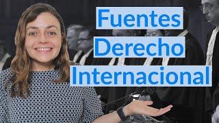 ¿Cuáles son las fuentes del derecho internacional?