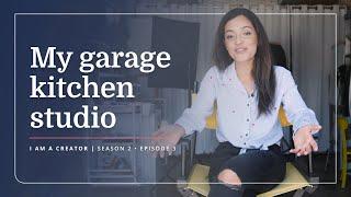 Get a full tour of a garage turned kitchen studio | Chef Daniella Malfitano | I Am A Creator