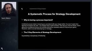 A Systematic Process for Strategy Development  Run It Once