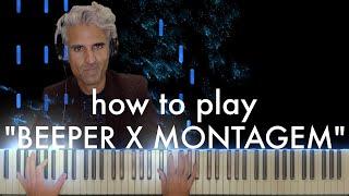 "BEEPER FUNK X MONTAGEM VOZES PROFUNDAS" PHONK piano tutorial