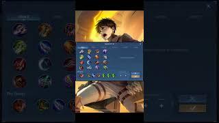 YIN Best BUILD + EMBLEM Set 2024 #mlbb #builds #emblems