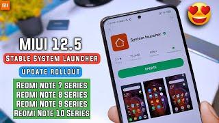 Official MIUI 12.5 System Launcher Update For All Redmi Phones | MIUI 13 Stable System Launcher