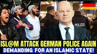 Isl@m Attack German Police: THOUSANDS Of Muslims DEMAND Isl@mic Caliphate State In Hamburg (Germany)