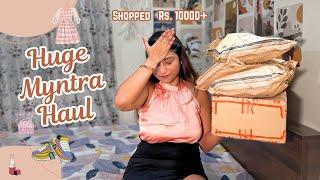 Huge @myntra Haul️ | Rs.10K  worth shopping | Try on Haul 