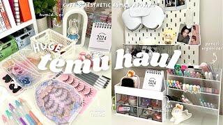 cute aesthetic temu haul: stationery, desk organizers, plushies, phone cases, etc (asmr unboxing )