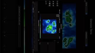 GenesisTerra: Main Island surrounded by three smaller ones #TerrainGenerator by me #opensimplexnoise