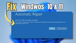 Fix 'Automatic Repair' Loop and Startup Repair in Windows 10 & 11 (5 Easy Ways)