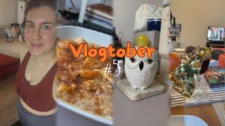 VLOGTOBER #5 | Elmalı Yulaf, Türk kahvesi rutini, kolay akşam yemeği, Yeni Şarap