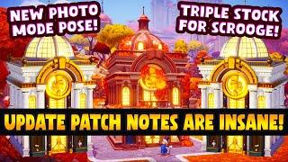 Update Patch Notes in Disney Dreamlight Valley. HUGE Scrooge Store Changes are Coming. INCREDIBLE!