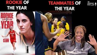 Official Rookie of the Year Caitlin Clark Celebrated by Unofficial Teammates of the Year