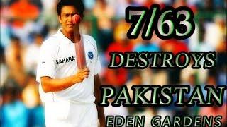 ANIL KUMBLE -THE DESTROYER! 7 WICKETS VS PAKISTAN