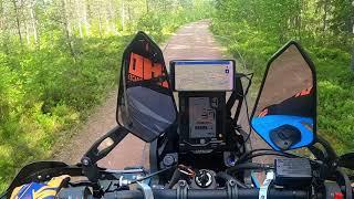 Trail raiding on the Yamaha Tenere 700 Rally in Nice nature 