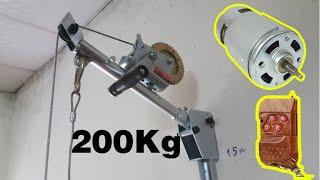 Making electric winch 200Kg