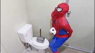 Spider Man Best Toilet Scenes ( Funny Story Video )