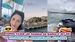 FOMOS FAZER UM PASSEIO DE BARCO E JET-SKI+VIVEMOS UMA AVENTURA EM ALTO MAR!