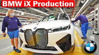 BMW iX production Dingolfing plant, Germany // all electric car production