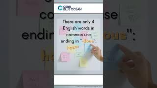 Did you know, only 4 English words commonly used that end in "-dous"?