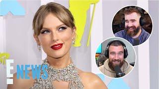 Travis Kelce & Jason Kelce Meet Up for TAYLOR SWIFT'S Eras Tour Show in London | E! News