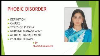 Phobic disorder