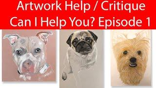 Artwork Help / Critique - Can I help you - episode 1 - Pastel dog portrait tips - Jason Morgan