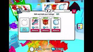 How to equip booths in pet simulator 99 trading plaza