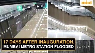 Mumbai Rains: Commuters Share Metro Line 3 Worli Station Flooded Visuals, Days After Inauguration