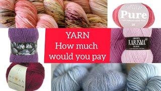 Knitting - The Price of Yarn For a Sweater