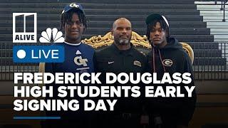 College football signing ceremony at Frederick Douglass High School in Atlanta | Live stream