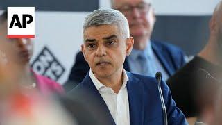 Labour’s Sadiq Khan wins third term as London mayor