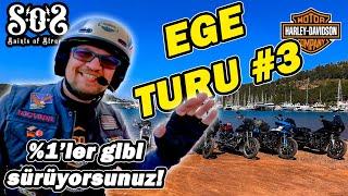 ALASKA'DAN HARLEY'CİYLE TANIŞTIK | Motosikletle Ege Akdeniz Turu | #3 Marmaris - Datça - Knidos