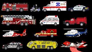 Emergency Vehicles - Rescue Trucks - Fire, Police & Ambulance - The Kids' Picture Show