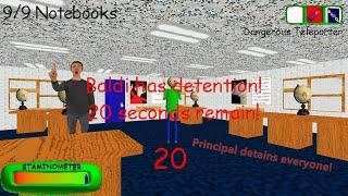 Principal gives everyone detention! (baldi's basics mod)