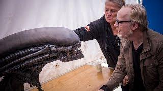 Adam Savage Meets Alien: Covenant's Xenomorph Animatronic!