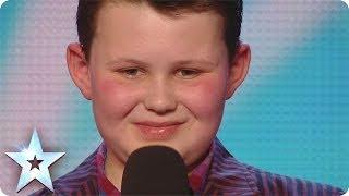 David's mini-me singer Ellis Chick swings through his audition | Britain's Got Talent 2014