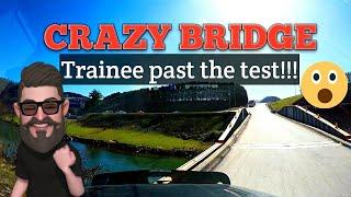 TMC Crazy narrow Bridge tranee freaks out  #tmctransportation