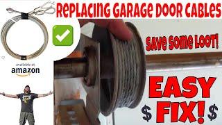 How To Replace Both Cables on a Garage Door Torsion Spring System