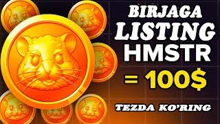 $HMSTR TANGALARINI O'YINDAN BIRJAGA QANDAY CHIQARISH MUMKIN!TOKEN LISINGI QACHON?! #hamsterkombat