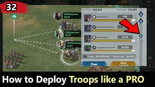 D32: How to Deploy Troops Like a PRO || Viking Rise Tips || Viking Rise F2P Gameplay