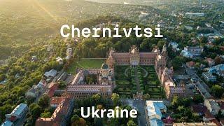 Chernivtsi Ukraine 4K Drone Footage