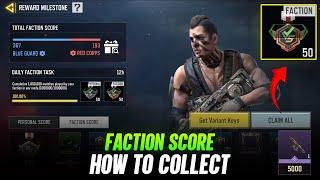 How to increase Faction Score Fast in Operation:Variant Event CODM - COD Mobile