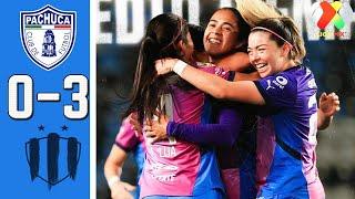 Pachuca vs Monterrey 0-3 Resumen Y Goles COMPLETO | Liga MX Femenil 2024 HD