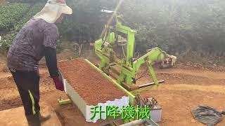 茶葉機械作業-茶苗機械填土作業