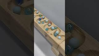 Marble Run  Transparent pipes Japanese Shishi odoshi + Wooden track seesaw