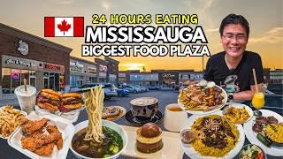 24 Hours Eating ONLY at BIGGEST Food Plaza in Mississauga! Ridgeway Plaza in Greater Toronto!