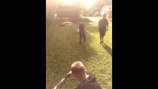 Backyard kid throwdown