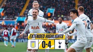 ASTON VILLA 0-4 TOTTENHAM HOTSPUR // EXTENDED HIGHLIGHTS // MADDISON, JOHNSON, SON & WERNER GOALS