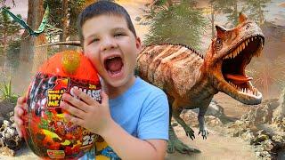 CALEB LooKS for DINOSAUR EGGS! JURASSIC PARK, FLOOR is LAVA PRETEND PLAY! OPENING ZuRu SMASHERS!