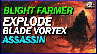 [POE 3.24] Explode Blade Vortex Assassin! The Ultimate Blight Build - Explode Your Way To Victory!